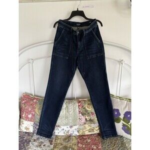 Judy Blue High Waist Straight Jogger Jeans Size 7/28 Dark Wash Pockets